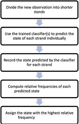 Machine learning method for the classification of the state of living organisms’ oscillations